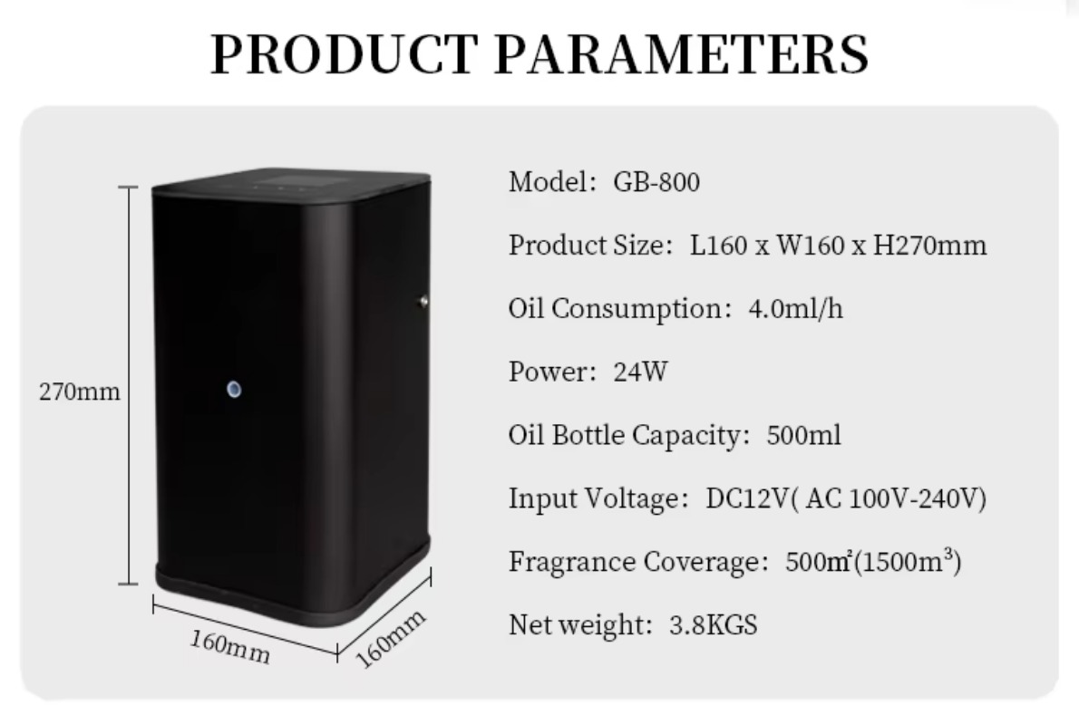 Difusor de Aromas WiFi GB-800  - Nebulizer Machine reseña y precio