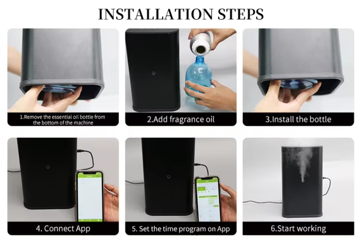 Difusor de Aromas WiFi GB-800  - Nebulizer Machine reseña y precio